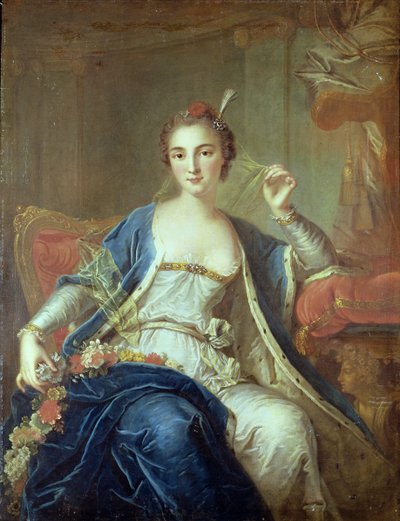 Porträt von Mademoiselle Marie Salle, 1737 von Louis Michel van Loo